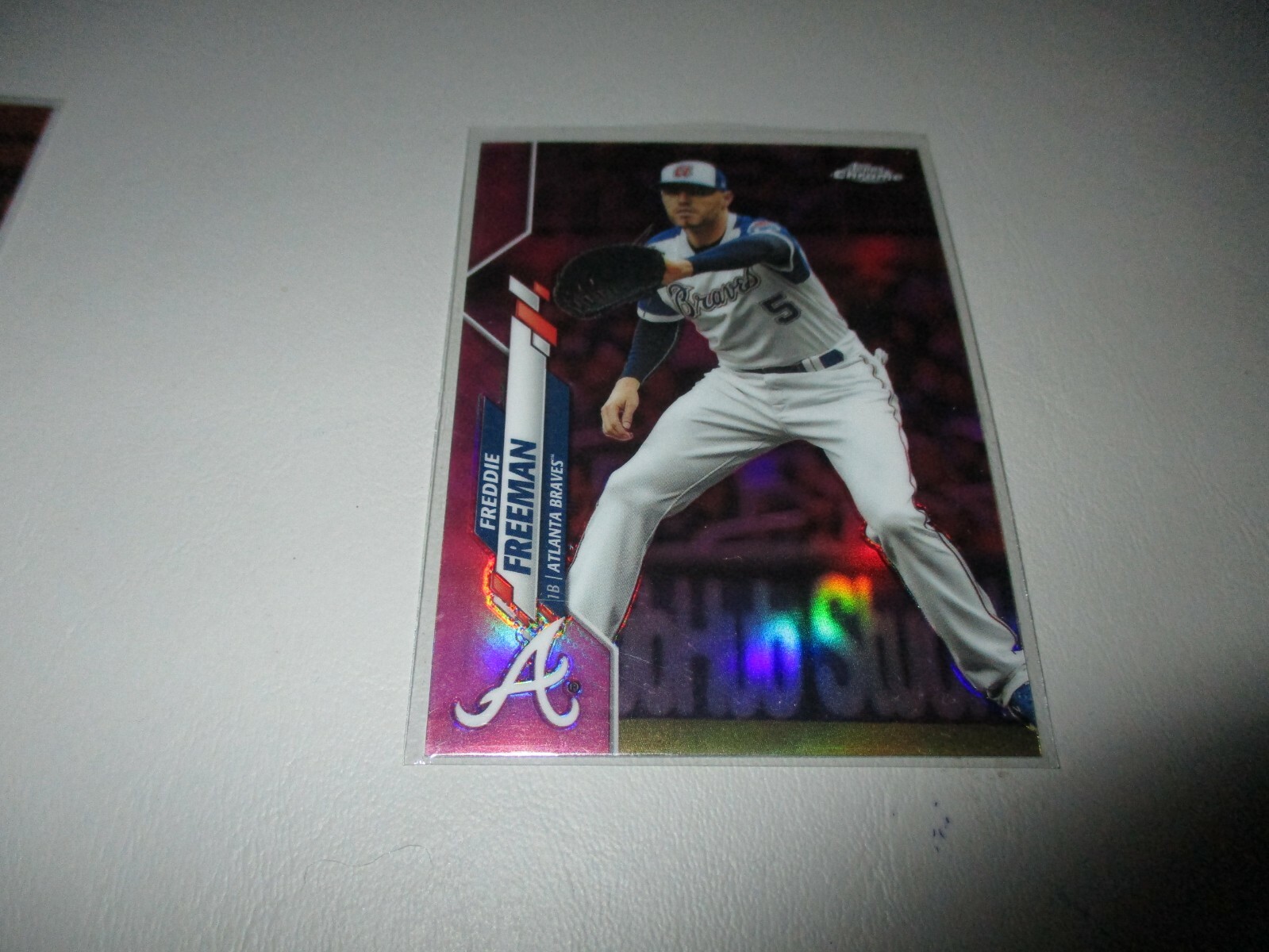 Freddie Freeman 2020 Topps Chrome Pink Refractor #131