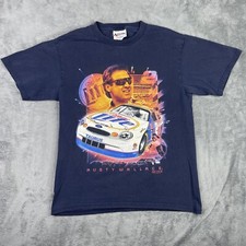 Vintage Chase NASCAR Shirt Mens Medium RUSTY WALLACE Racing Miller Light Beer