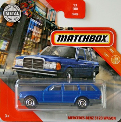 Mercedes Benz S123 Wagon Blue Matchbox MBX City GKL71 Diecast Cars 