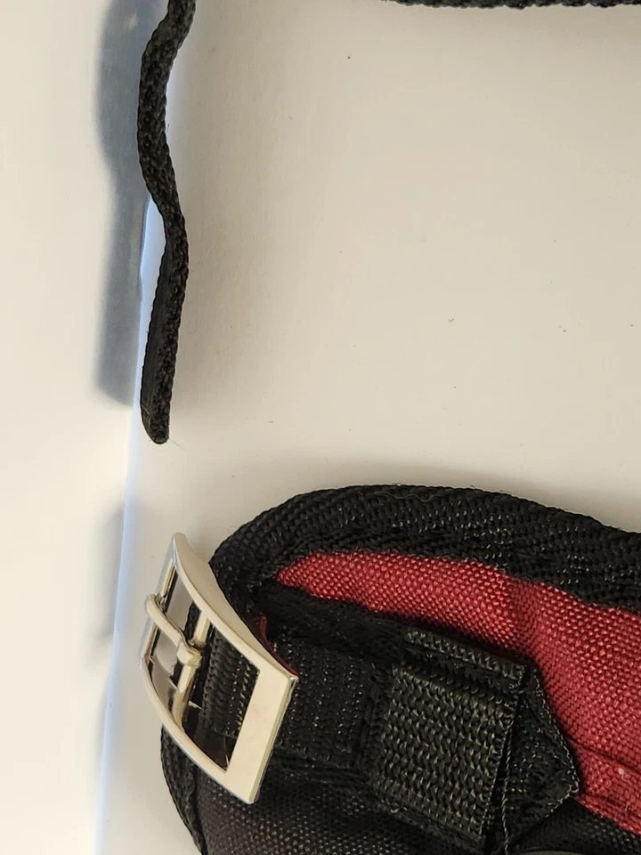 Winter Dog Coat Jacket Tough 1 sz XXS Adjustable Fit Burgundy Red Wine Black - Image 4 of 4