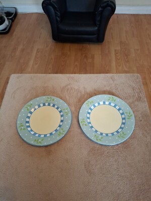 BETTER HOMES AND GARDEN COUNTRY INN DESSERTTELLER X 2 HOME INTERIOR 8''