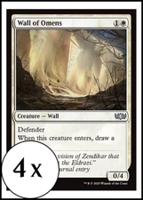 MTG - 4 x Wall of Omens - Tarkir: Dragonstorm - Playset 4x x4