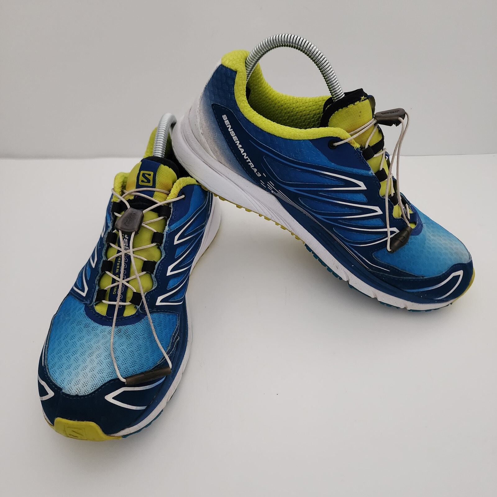 Scarpe da passeggio Salomon blu verde Sense Mantra 3 trail running uomo taglia 8