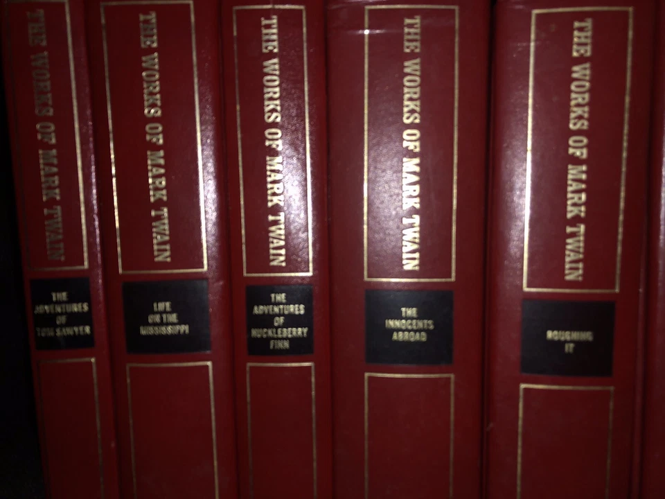 Rare Books Mark Twain Greystone Definitive Edition 27 Vintage Works Novel Set Foto 4 de 4