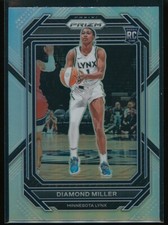 Diamond Miller 2023 Panini Prizm WNBA Silver Prizm #134 Rookie RC