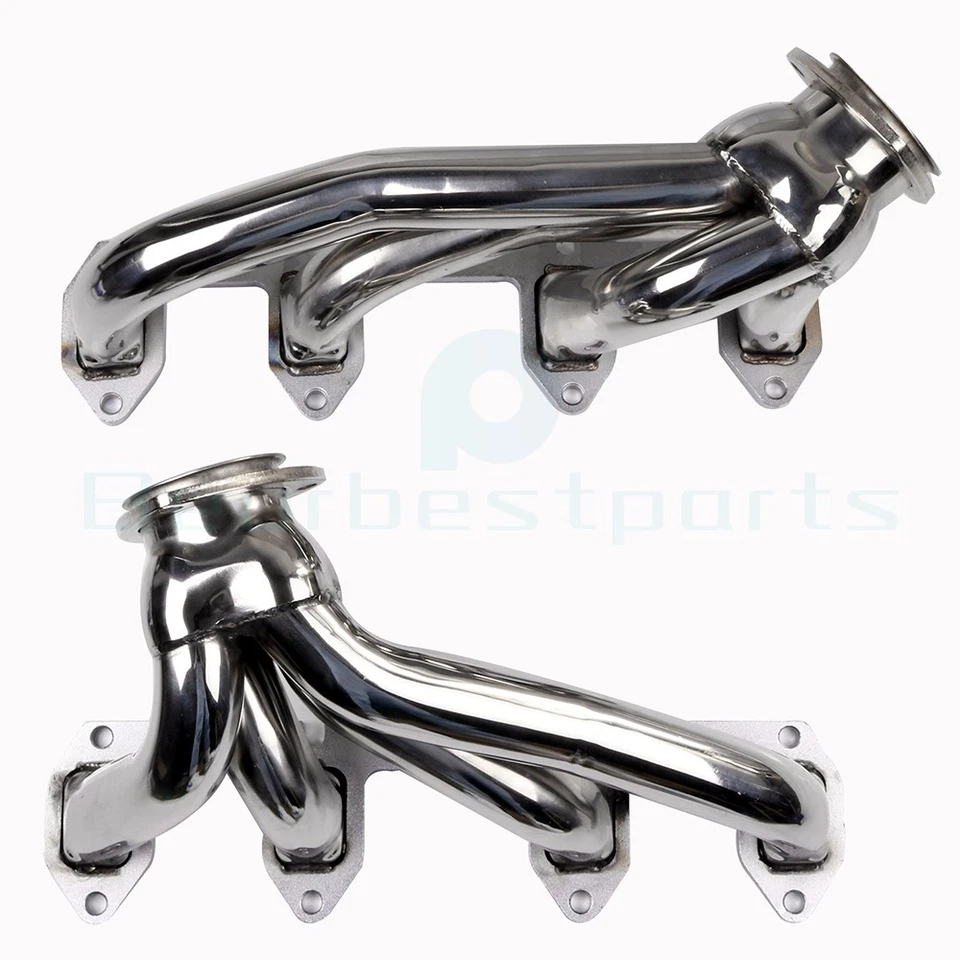 FOR 330/360/390-428 FORD BIG BLOCK FE STAINLESS SHORTY HEADER EXHAUST MANIFOLD - Bild 3 von 4