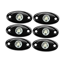 6 Pods LED Rock Lights,  Waterproof LED Neon Underglow Light for Car Yellow