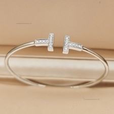New.BangleTfanyCoBracelet 18k rose Gold Diamond Size small