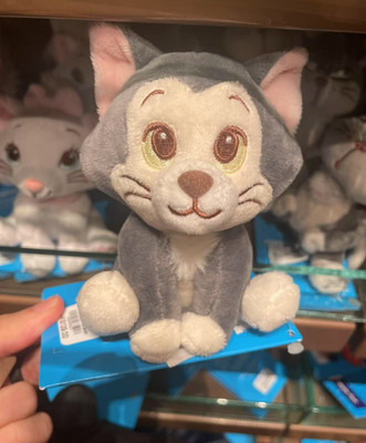 Authentic 2025 Hongkong Disney Shoulder Plush Magnet Figaro Doll Disneyland