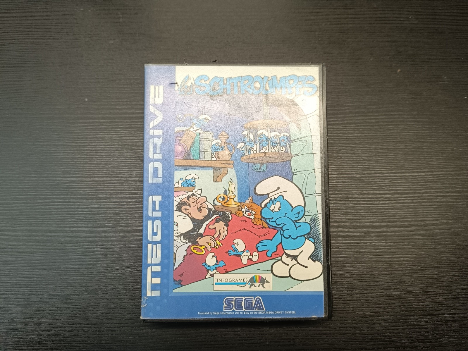 Les Schtroumpfs Sega Mega Drive Sans Notice PAL Megadrive