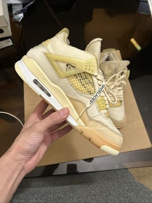 Jordan 4 Sail Off-White Sneakers