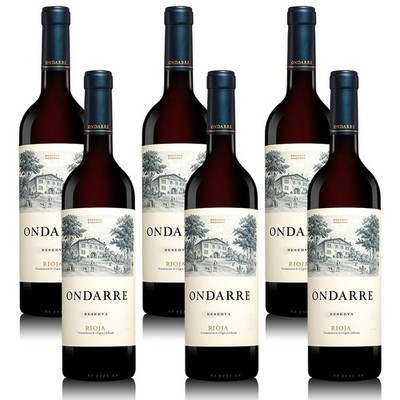 Bodegas Ondarre Rioja Reserva DOCa, trocken, sortenreines Weinpaket (6x0,75l)