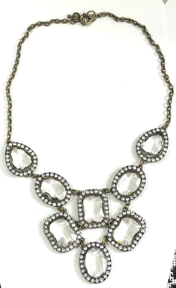 J. Crew ожерелье кристалл нагрудник с мешочком - 18 дюймов длиной - Изображение 4 из 4