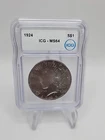 1924 Peace Silver Dollar Philadelphia Mint ICG  Beautiful Coin MS64