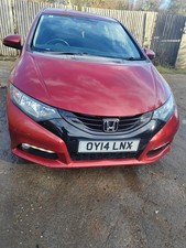 Honda Civic 2014 1.6 Diesel Spares Or Repairs Runs Drives Export MK9 Civic