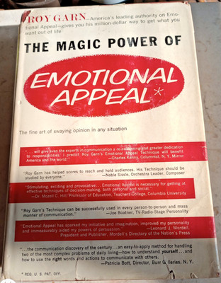 1962 6THpt PRENTICE THE MAGIC POWER OF EMOTIONAL APPEAL ROY GARN HARDCOVER BOOK