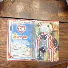 Ty Teenie Beanie Babies Spangle the Bear International Bears II 1999