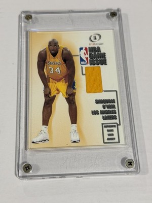 2000-01 Fleer Legacy Shaquille O'Neal NBA Game Used Jersey #GI-14 Card - MINT