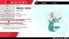  Shiny  Event Zygarde For Pokemon Sword & Shi...