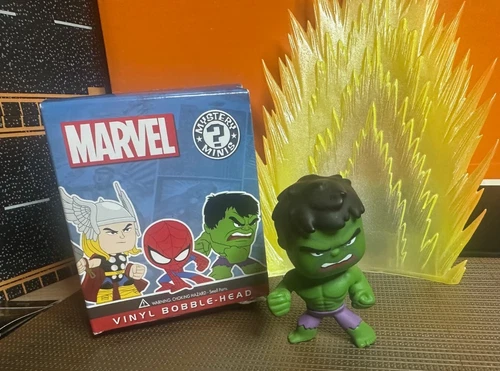 FUNKO MARVEL AVENGERS MYSTERY MINIS HULK BOBBLE-HEAD FIGURE w BOX & BAG USA Sale
