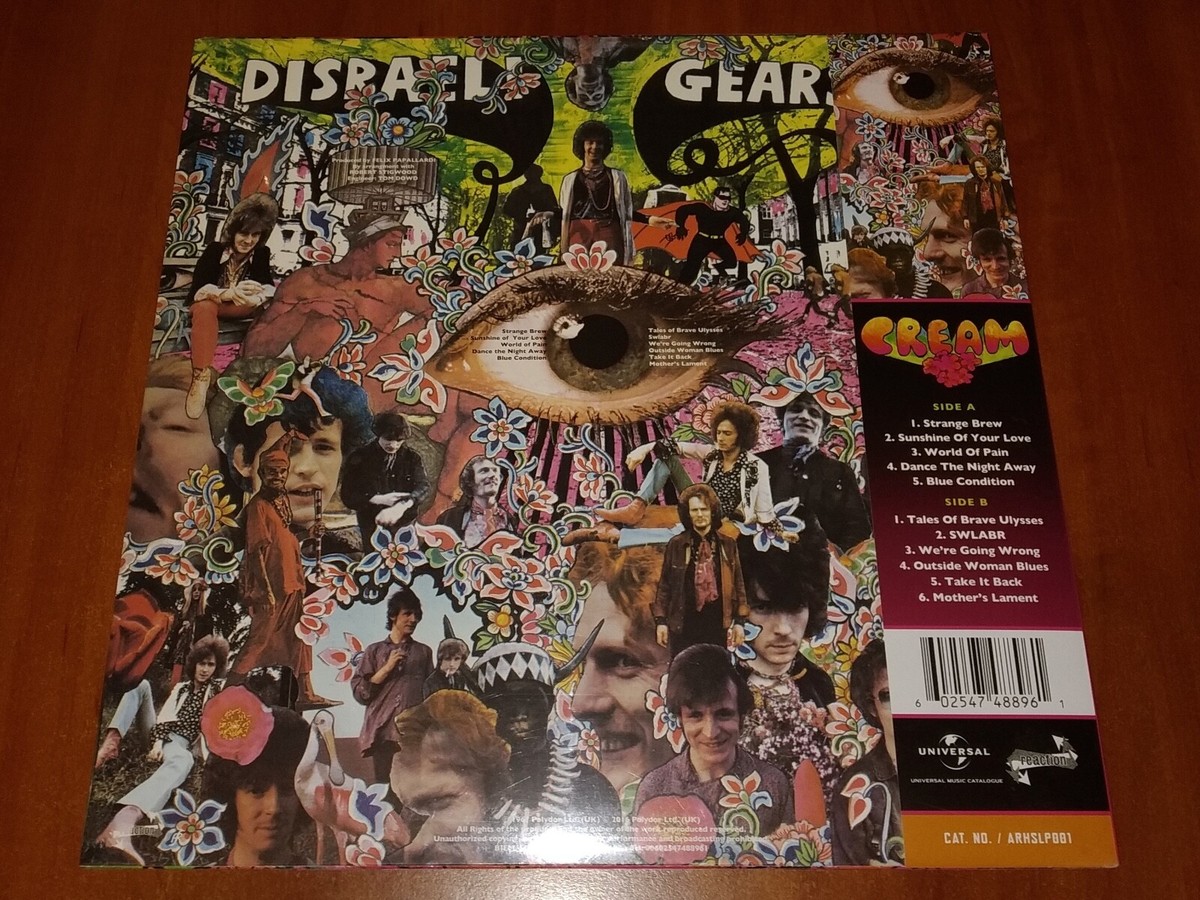 CREAM DISRAELI GEARS LP *RARE* ABBEY ROAD HALF SPEED MASTERING