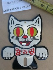 New Happy Cat Vintage Style License Plate Topper New Happy Cat Vintage Style License Plate Topper
