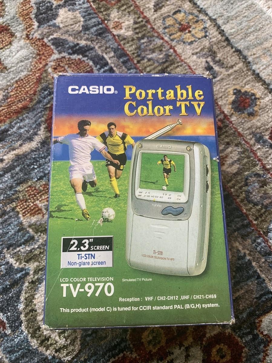 CASIO 携帯 テレビ Vintage Casio TV-970B Portable Battery Operated Pocket TV Tested