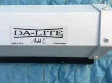 8 Foot Da-Lite Model C Projection Screen White Manual, light scratches, $50.