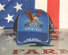 Air Force Since 1947 USAF Bald Eagle New Wing Design Licensed Embroidered Cap.