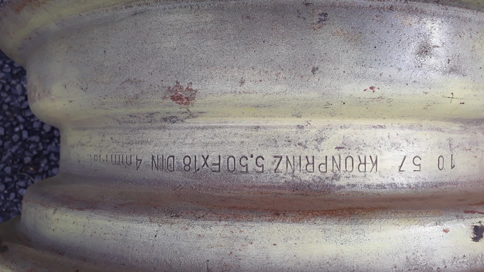 2 x Original Mercedes  411 Unimog Felgen 18 Zoll - Bild 4 von 4