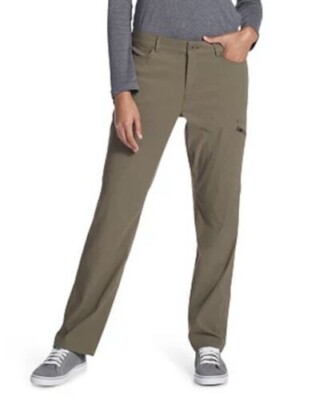 Eddie Bauer Pants Womens Micro Fleece Lined Ranier Pants, Sprig