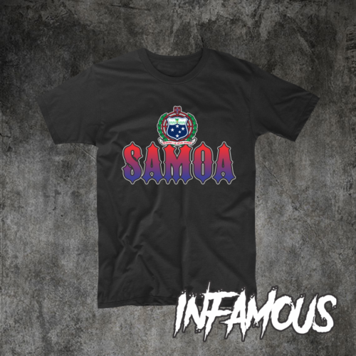 Camiseta Samoa Personalizada Isleña Polinesia Estampada Samoa - Imagen 1 de 8