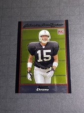 2007 Bowman Chrome Johnnie Lee Higgins Rookie Card #BC88 - Oakland Raiders