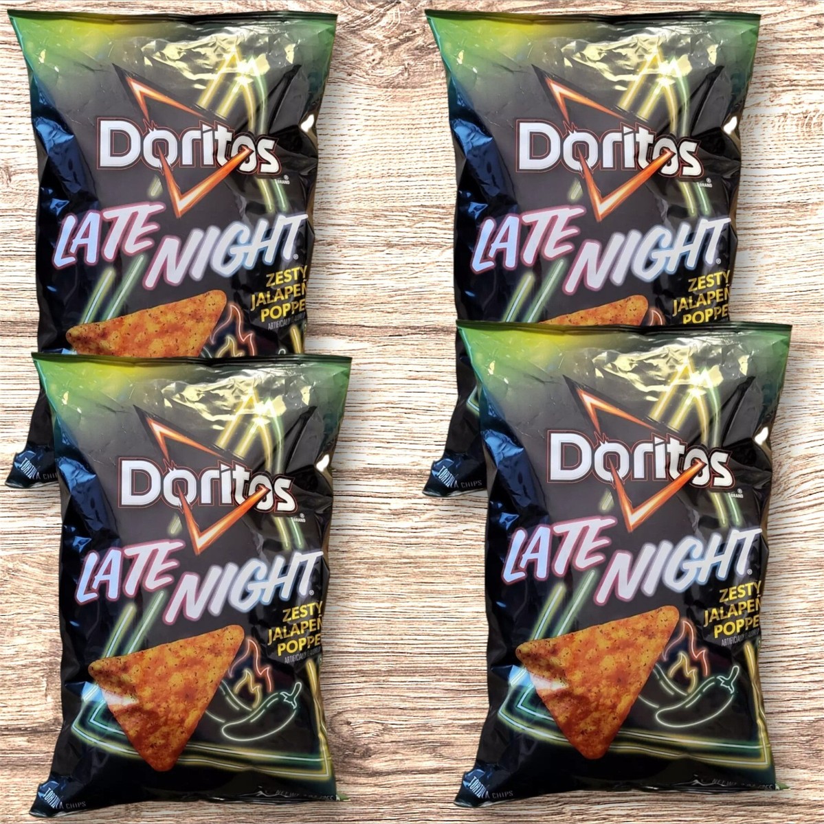 Doritos Late Night ZESTY JALAPENO POPPER Flavored Tortilla Chips 9