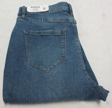 Nicole Miller New York Women's Nomad Super High-Rise Taper Fit Jeans Size 8