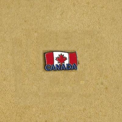CANADA FLAG MAPLE LEAF OLD LAPEL PIN