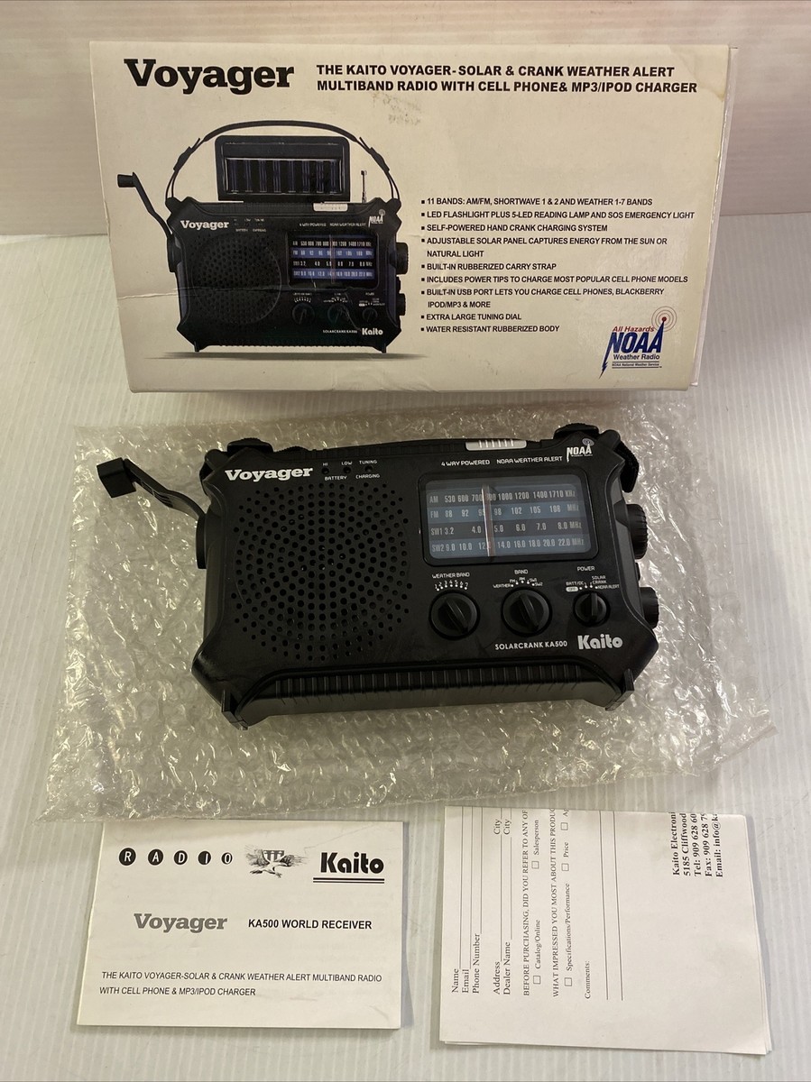 Kaito Voyager KA500 5-Way Emergency AM/FM/SW Weather Alert Radio