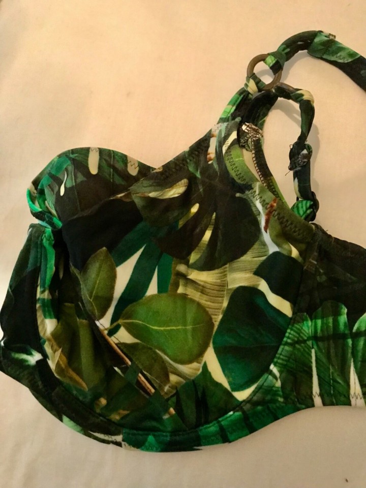 Fantasie Kuranda Full Cup Bikini top 34F Deep Jungle 6124 eBay