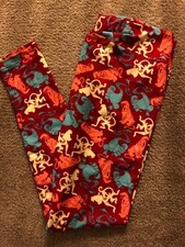 NeW LULAROE DISNEY TC Leggings Multi Colors Aladdin,genie,abu,rajah