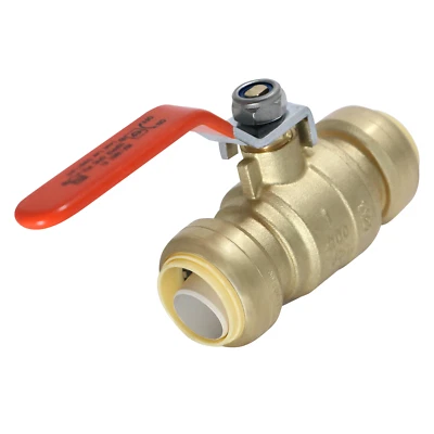 1 Pack XFITTING 1" Push Fit Ball Valve New! Full Port, Lead Free Brass