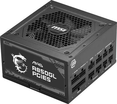 MSI ALIMENTATORE MAG A850GL PCIE5, EU, 850W, FULLY-MODULAR, 80 PLUS GOLD