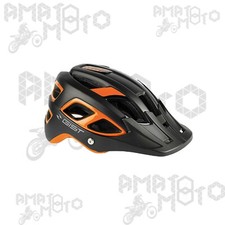 CASCO BICI DA CORSA GIST BULLET NERO MTB CICLISMO NERO ARANCIO