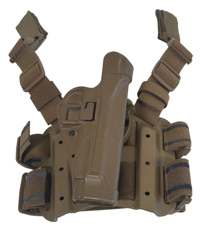 Коричневая кобура на ножку Blackhawk C1370 Beretta 92/96 2100534 с быстрым отсоединением - Изображение 2 из 4