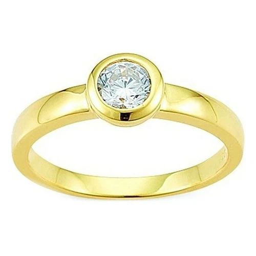 Runde Echtschmuck-Ringe aus Edelstein Zirkon