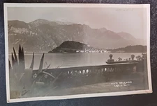vtg postcard Italy RPPC Bellagio Lago di Lake Como Brunner real photo unposted