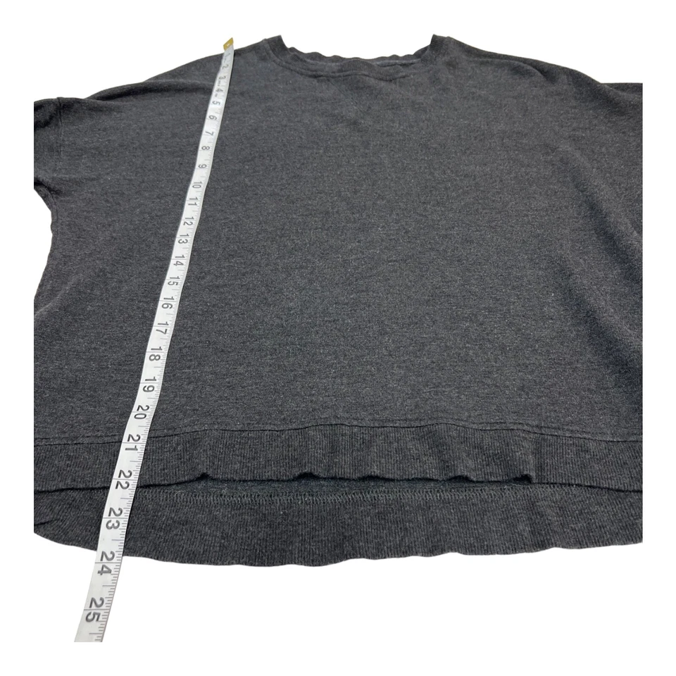 Sudadera Betsey Johnson Mujer S Gris Oscuro Manga Rayas Rendimiento Foto 3 de 4