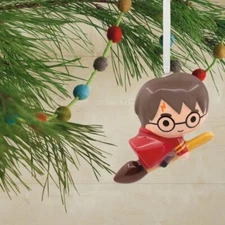 Hallmark Harry Potter Quidditch On Flying Broom Xmas Ornament FREE SHIPPING New