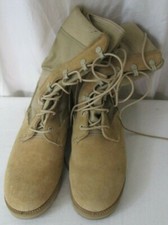 Vibram Tan Leather Suede Lace up Desert Military/Combat Boots Mens Sz 4 W sz 6