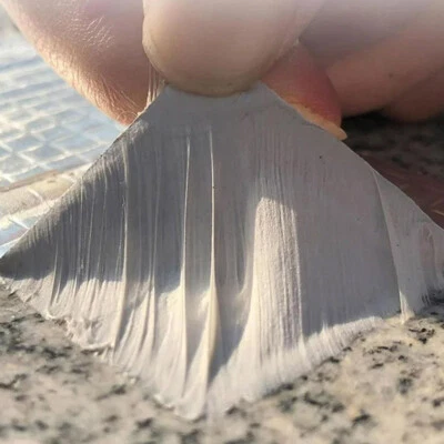 HOUSEHOLD-ONLINE Waterproof Butyl Rubber Tape Pipe Roof Repair Tape Leak Proof Aluminum Foil Tape