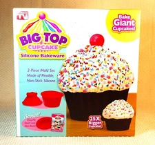 Oversized Cupcakes Cake Mold Big Top Cupcake Silicone Bakeware as Seen On TV 